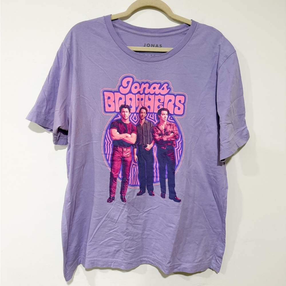 Jonas Brothers Purple Retro Tee Size XL